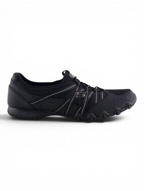 Skechers Women Black Air Cooled Memory Foam Relaxed Fit Sneakers 7.5